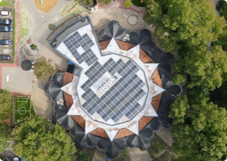 gerealiseerd zakelijk zonnepanelen project van PV-Projecten